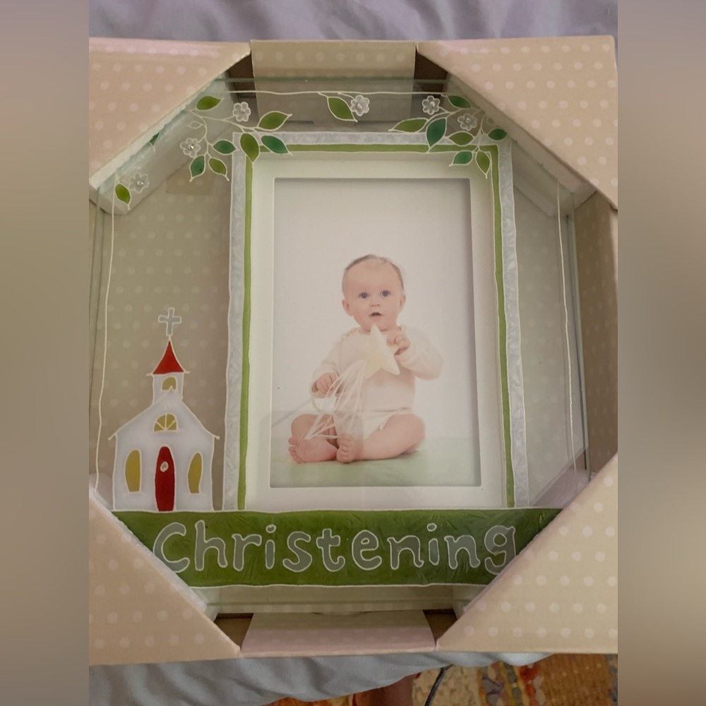 Christening Picture Frame